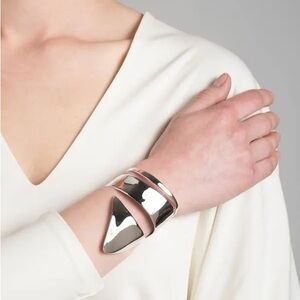 NWT Alexis BittAr Silver Armor Cuff Bracelet